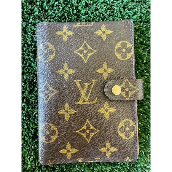 AUTHENTIC Louis Vuitton Monogram Canvas Small Ring Agenda Cover PM - Picture 1 of 11
